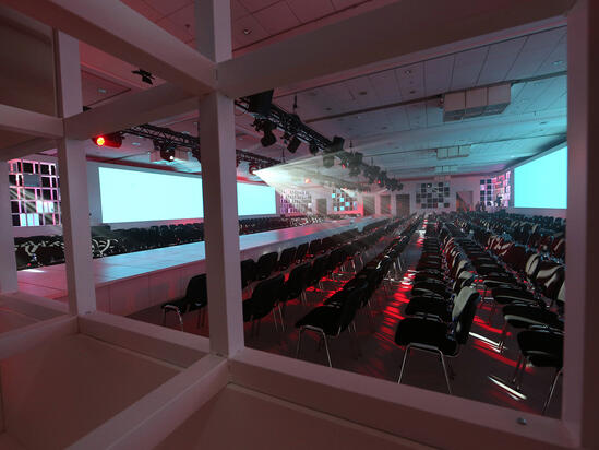 Encapsulated Catwalk Conference Staging